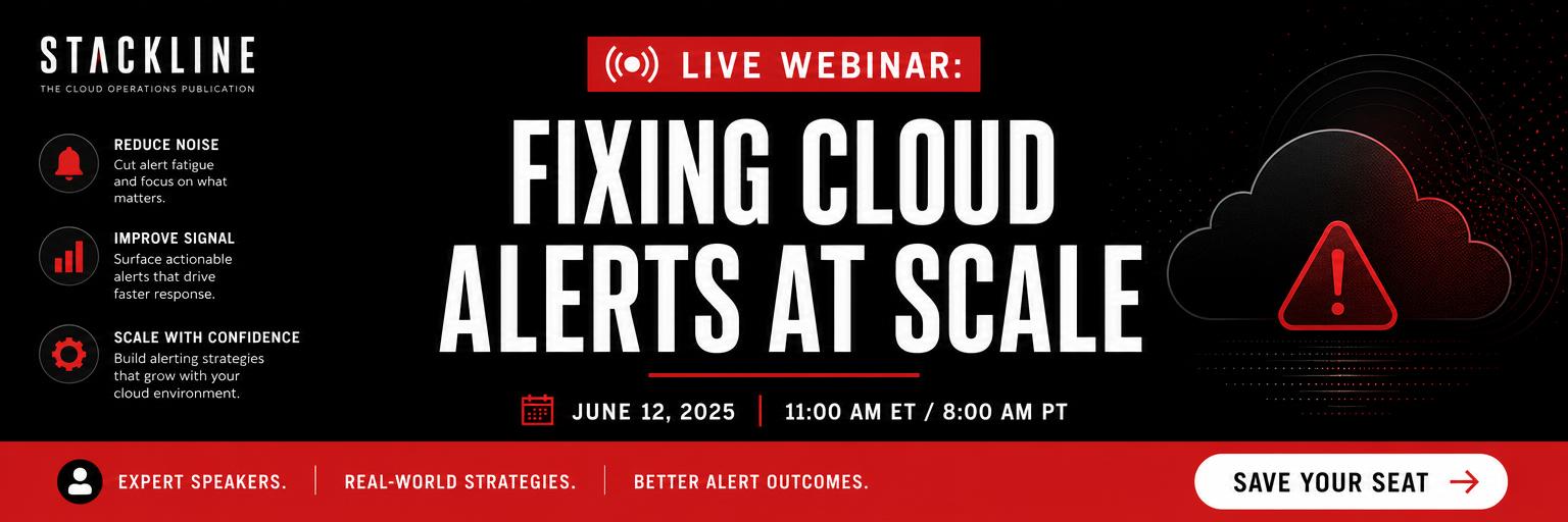 Live webinar: fixing cloud alerts at scale advertisement